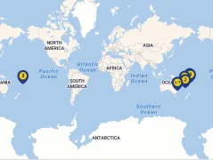 Mapa plavby